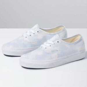 Vans Women's Cloudy White and Blue Sneakers